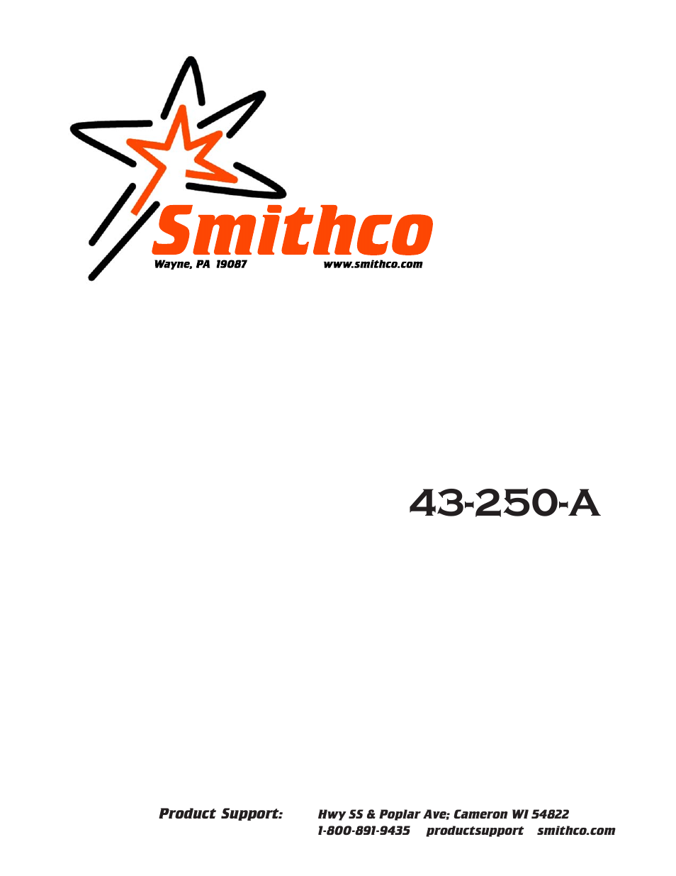 Smithco Super Star FX 43-250-A (sn Fx1001 – FX1020) Parts & Service Manual User Manual | 162 pages