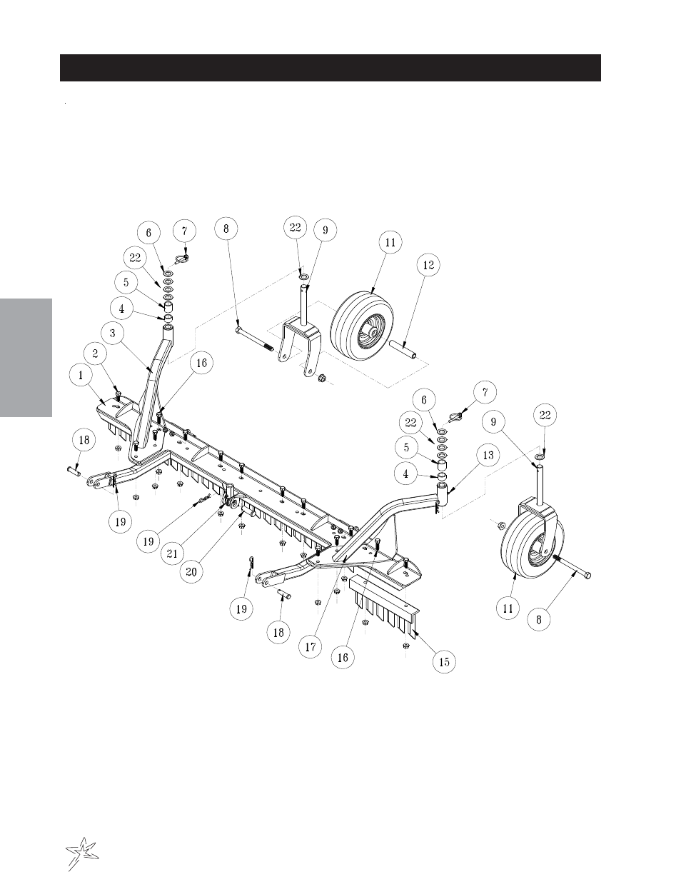 178 infield scarifier with vertical blades drawing | Smithco Super Star FX 43-250-A (sn Fx1001 – FX1020) Parts & Service Manual User Manual | Page 90 / 162