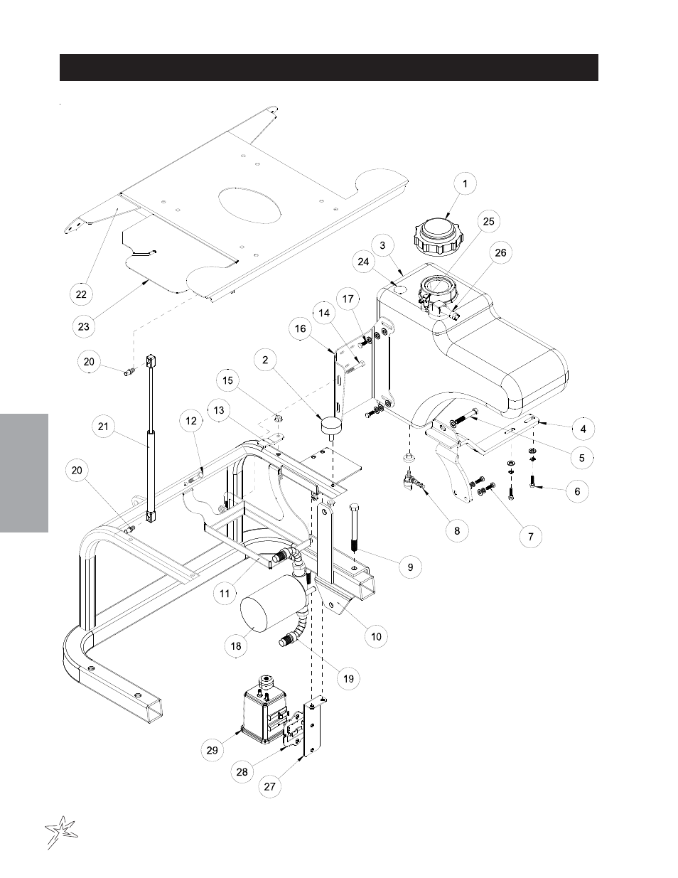 Gas tank drawing | Smithco Super Star LE 42-400-A (sn 400356 – Current) Parts & Service Manual User Manual | Page 26 / 169