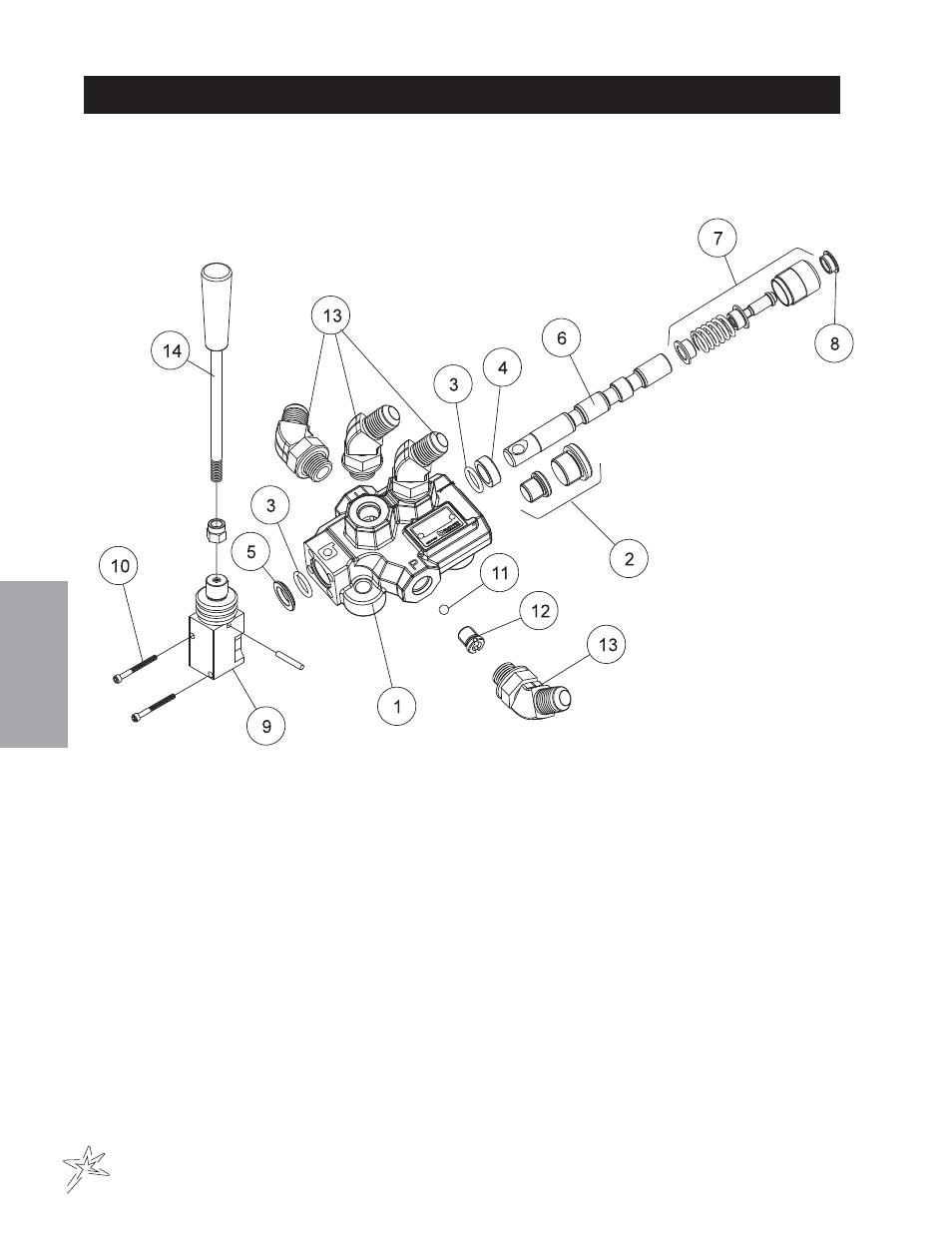 731 single-bank hydraulic valve drawing | Smithco Super Star LE 42-400-A (sn 400356 – Current) Parts & Service Manual User Manual | Page 40 / 169