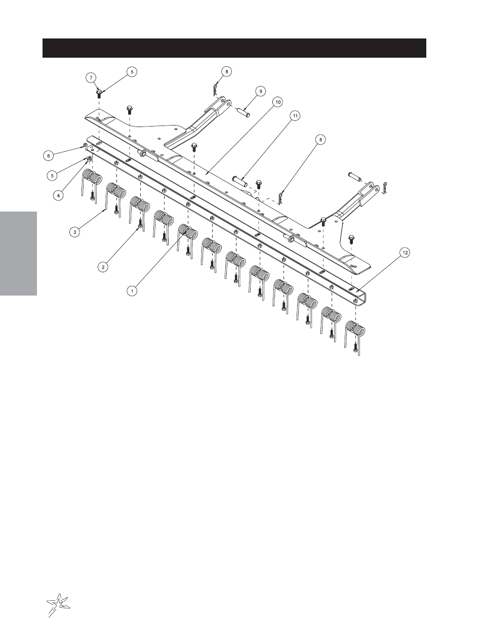 340 sand cultivator with spring tines drawing | Smithco Super Star LE 42-400-A (sn 400356 – Current) Parts & Service Manual User Manual | Page 89 / 169