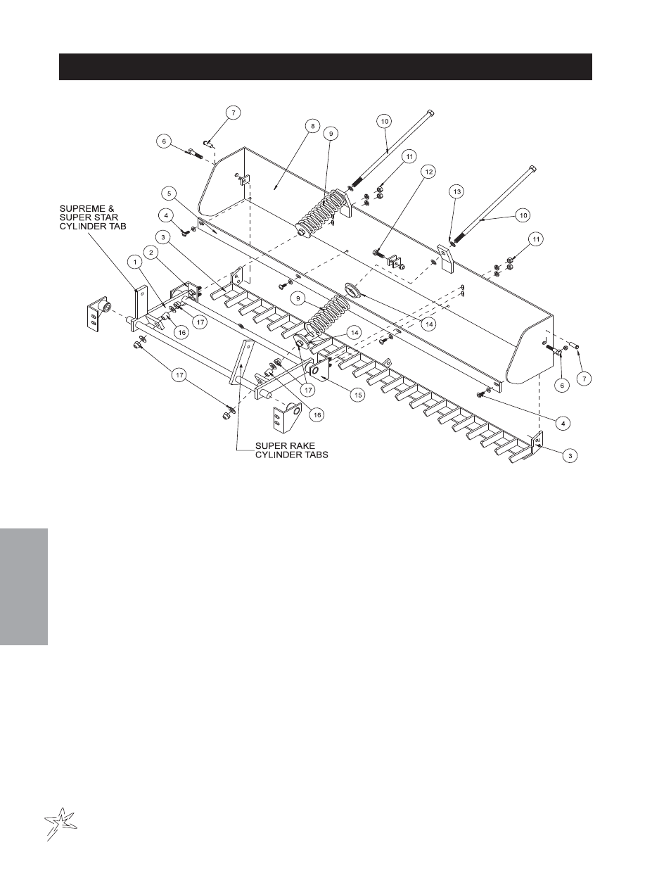 191 box grader drawing | Smithco Super Star 42-00x (sn 4602 – 4660/12588 – 12627) Parts & Service Manual User Manual | Page 116 / 128