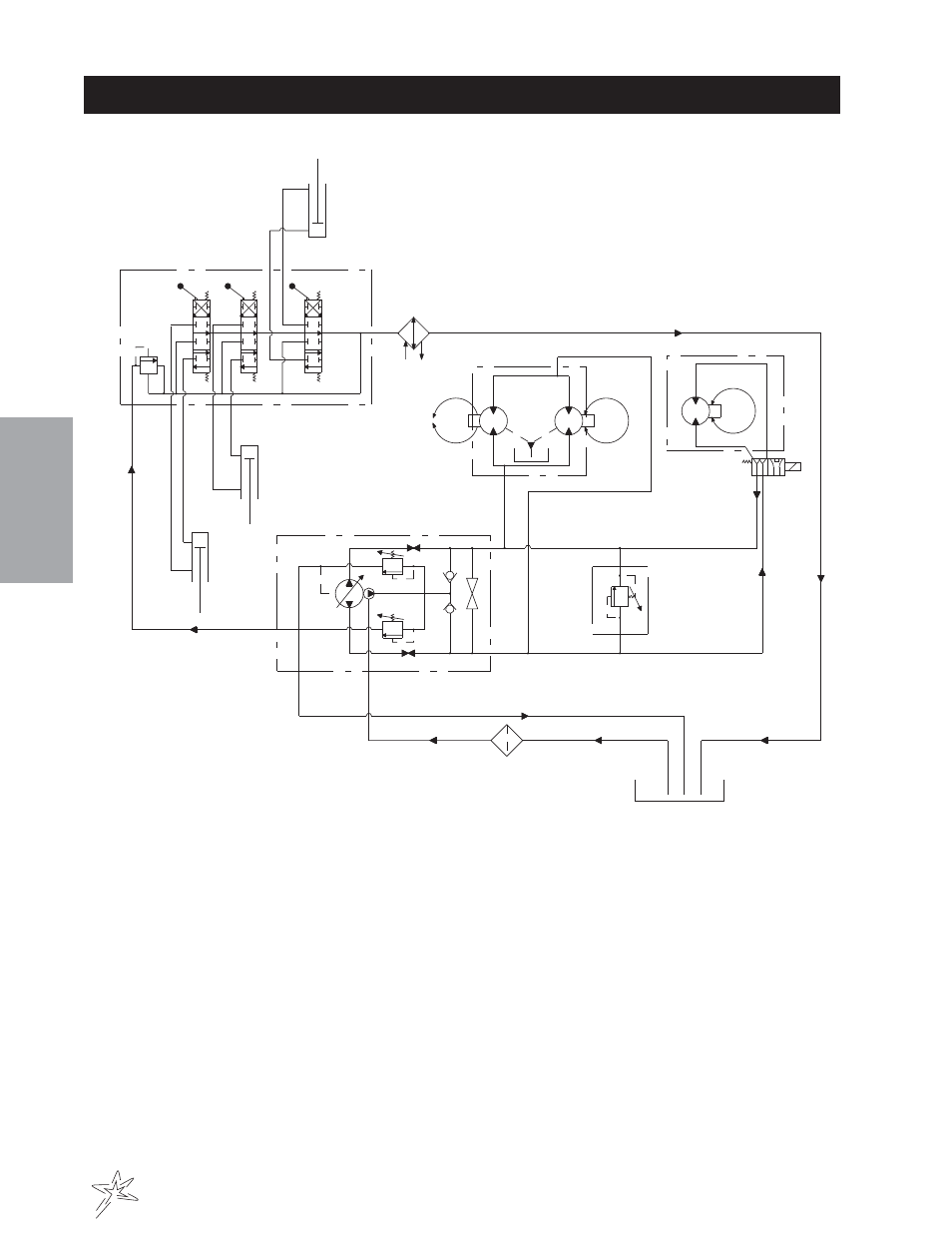 Hydraulic schematic | Smithco Super Star 42-00x (sn 4602 – 4660/12588 – 12627) Parts & Service Manual User Manual | Page 18 / 128