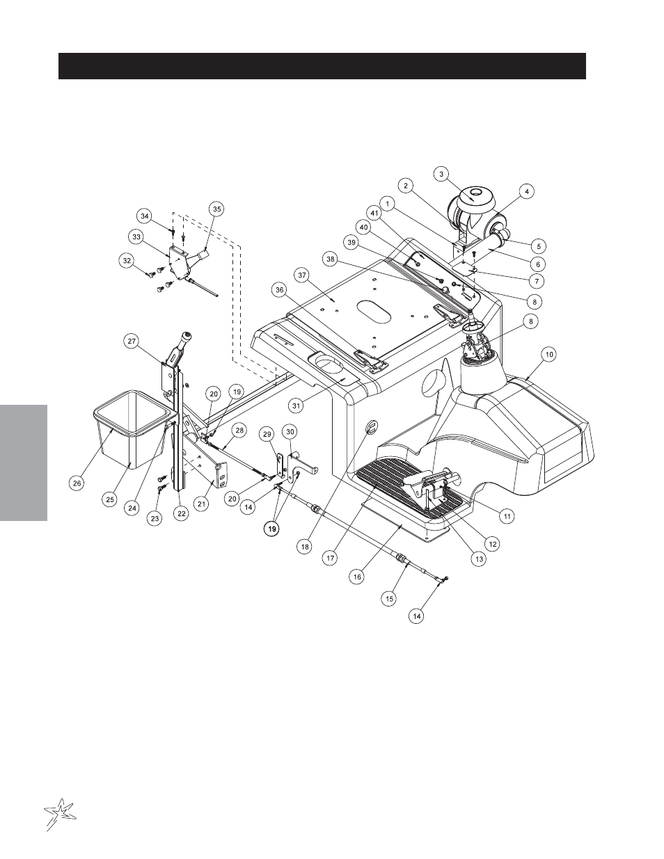 Linkage drawing | Smithco Super Star 42-00x (sn 4602 – 4660/12588 – 12627) Parts & Service Manual User Manual | Page 28 / 128