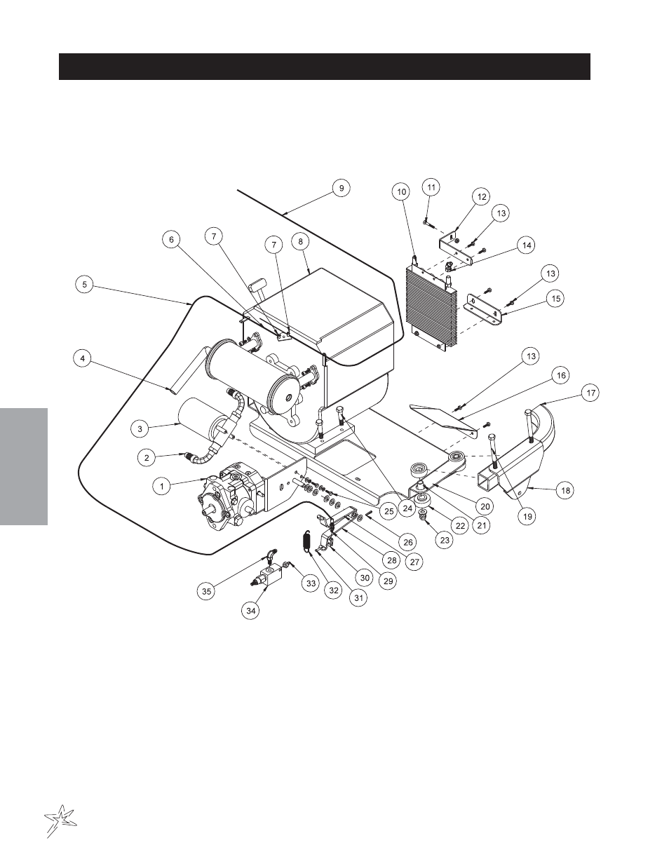 Engine drawing | Smithco Super Star 42-00x (sn 4602 – 4660/12588 – 12627) Parts & Service Manual User Manual | Page 38 / 128