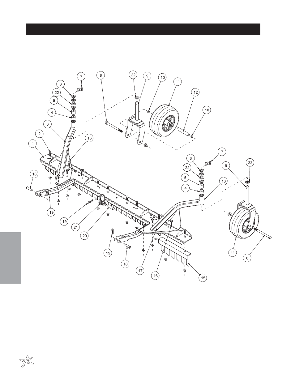 178 infield scarifier with vertical blades drawing | Smithco Super Star 42-00x (sn 4602 – 4660/12588 – 12627) Parts & Service Manual User Manual | Page 80 / 128