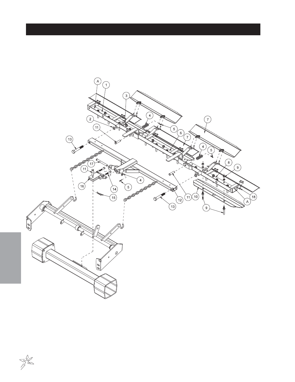 438 rake assembly with finishing blades drawing | Smithco Super Star 42-00x (sn 4602 – 4660/12588 – 12627) Parts & Service Manual User Manual | Page 96 / 128