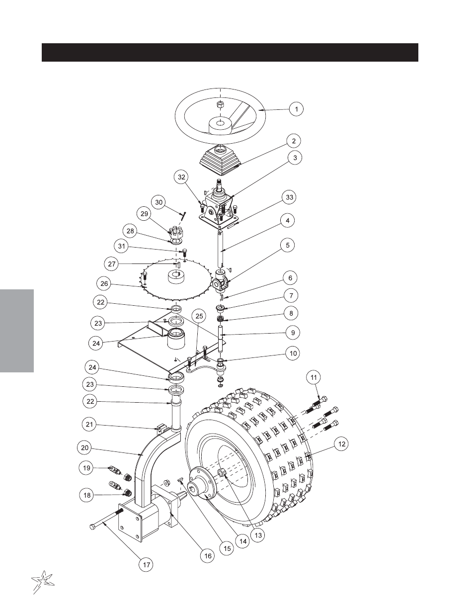 3 wheel drive front fork drawing | Smithco Super Star 42-00x (sn 4841 – 4984/12712 – 12799) Parts & Service Manual User Manual | Page 20 / 136