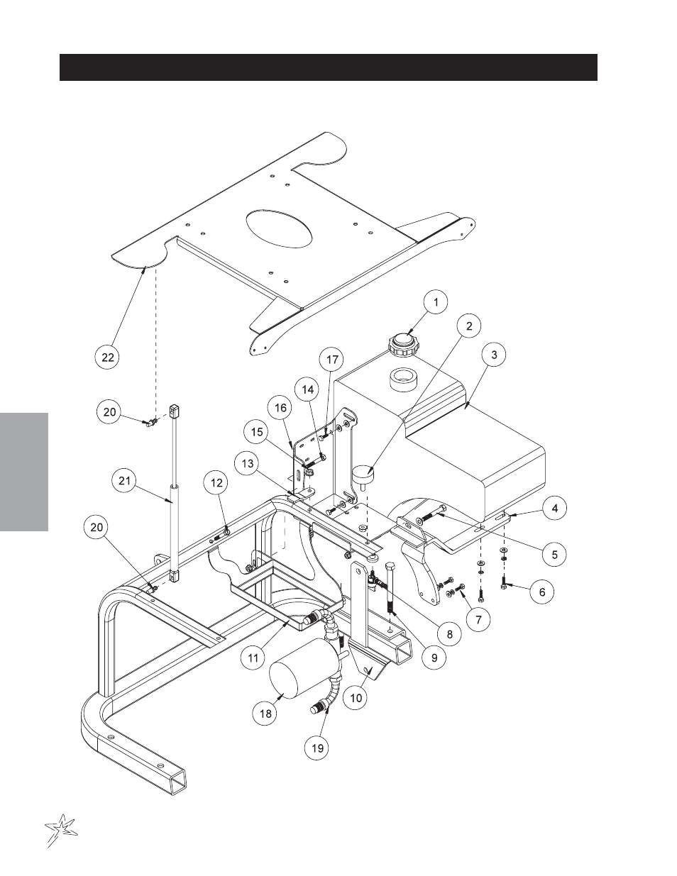 Gas tank drawing | Smithco Super Star 42-00x (sn 4841 – 4984/12712 – 12799) Parts & Service Manual User Manual | Page 28 / 136