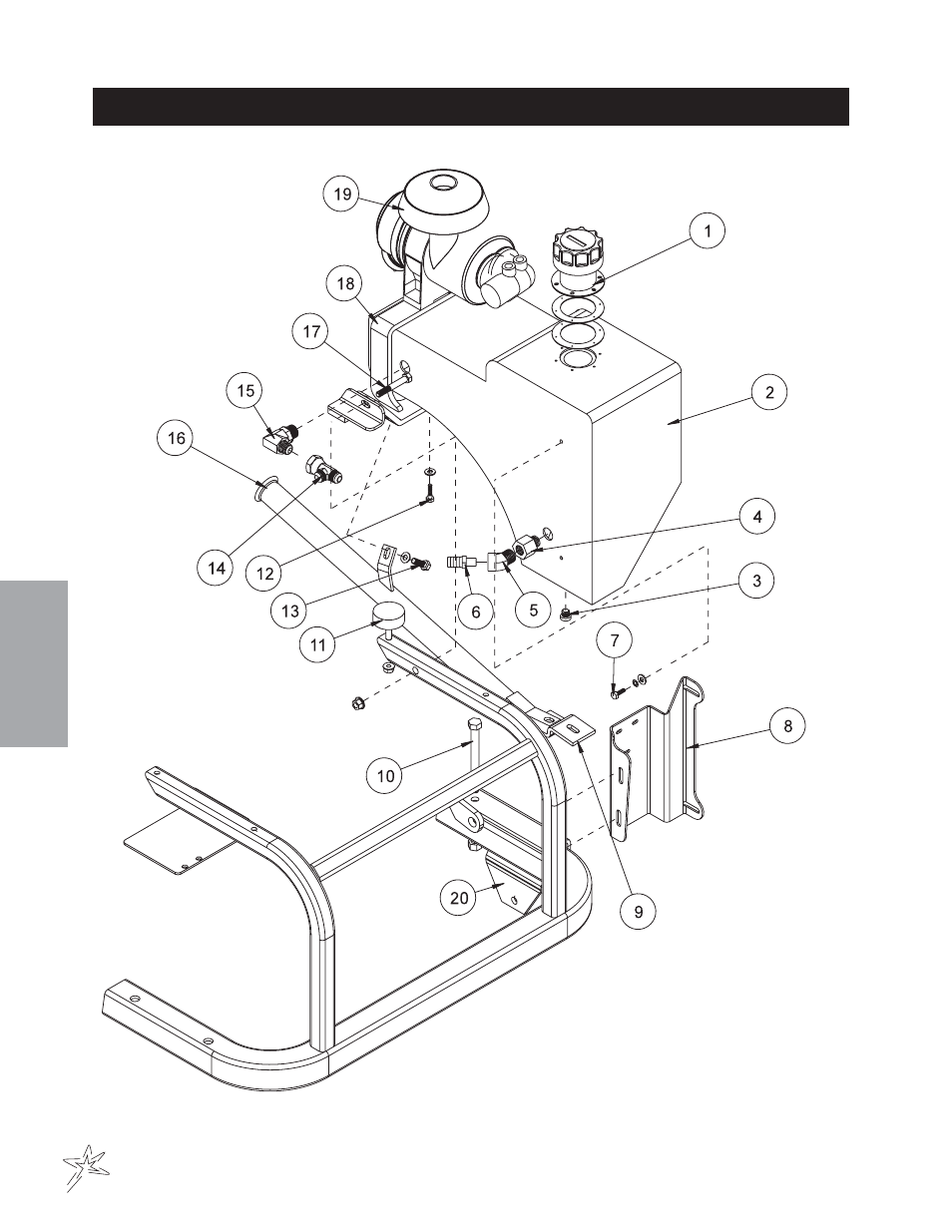 Oil tank drawing | Smithco Super Star 42-00x (sn 4841 – 4984/12712 – 12799) Parts & Service Manual User Manual | Page 30 / 136