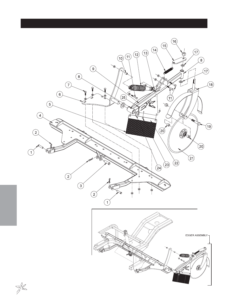 750 cart path and sidewalk edger drawing | Smithco Super Star 42-00x (sn 4841 – 4984/12712 – 12799) Parts & Service Manual User Manual | Page 70 / 136