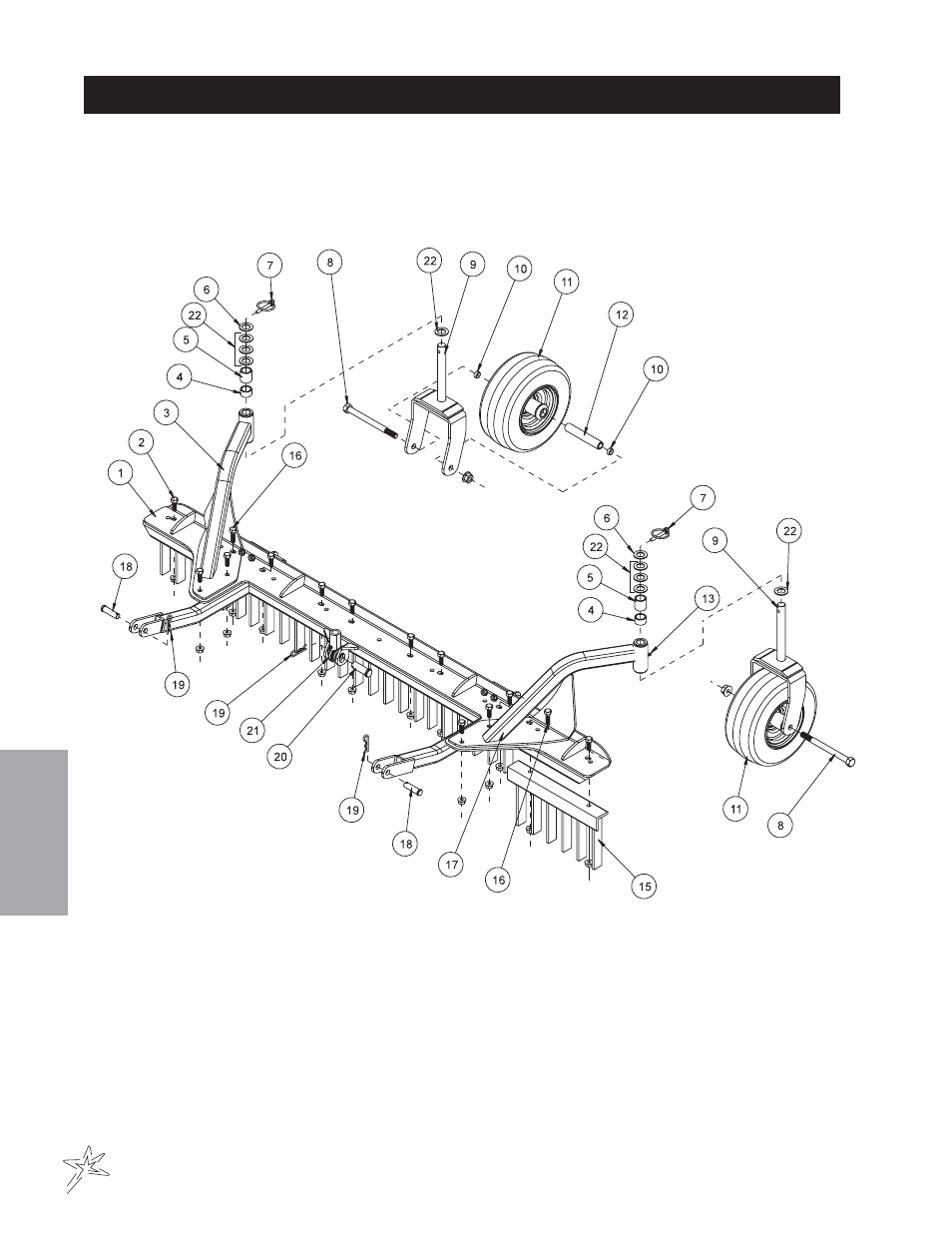 285 scarifier with vertical blades | Smithco Super Star 42-00x (sn 4841 – 4984/12712 – 12799) Parts & Service Manual User Manual | Page 90 / 136