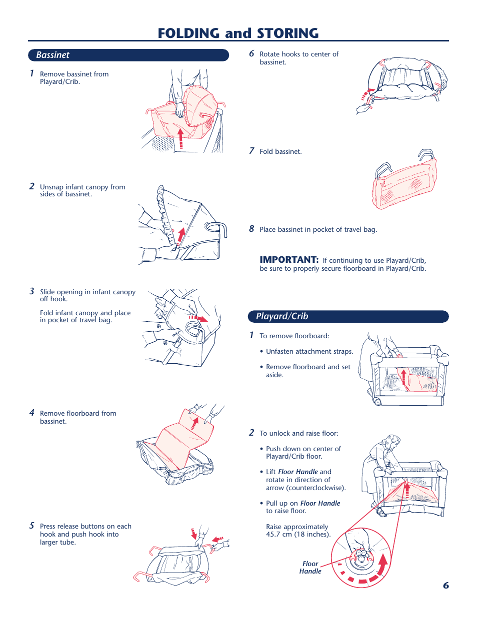 Folding and storing | Century PM-1873AA User Manual | Page 7 / 12