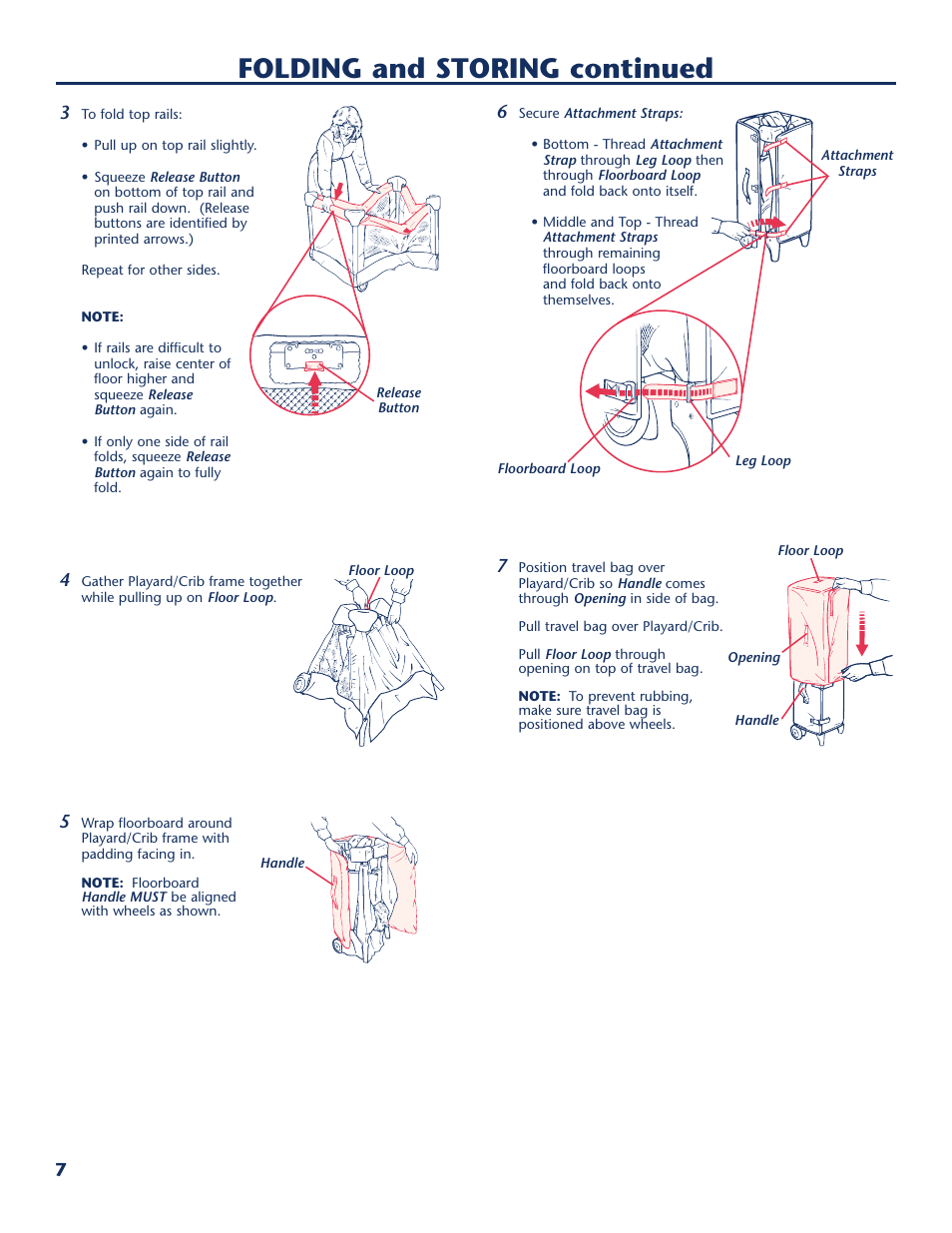 Folding and storing continued | Century PM-1873AA User Manual | Page 8 / 12