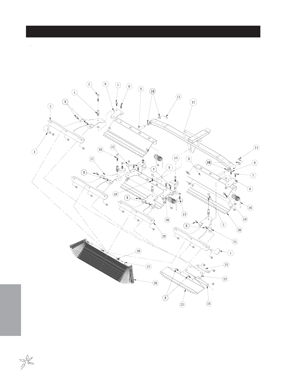 Tournament rake drawing | Smithco Super Star 42-000-E (sn 6289 – 6378) Parts & Service Manual User Manual | Page 110 / 167