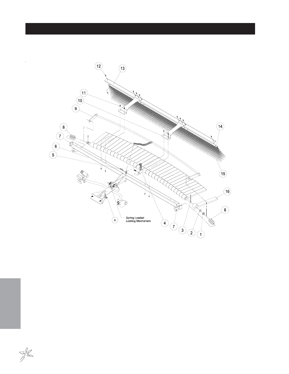 002q flex action field finisher, Brush drawing | Smithco Super Star 42-000-E (sn 6289 – 6378) Parts & Service Manual User Manual | Page 138 / 167