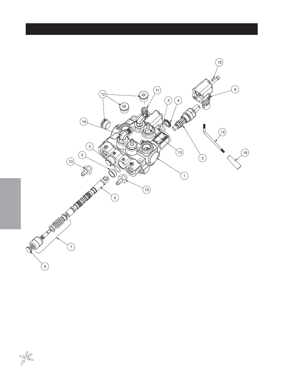 729 2-bank hydraulic valve drawing | Smithco Super Star 42-000-E (sn 6289 – 6378) Parts & Service Manual User Manual | Page 38 / 167