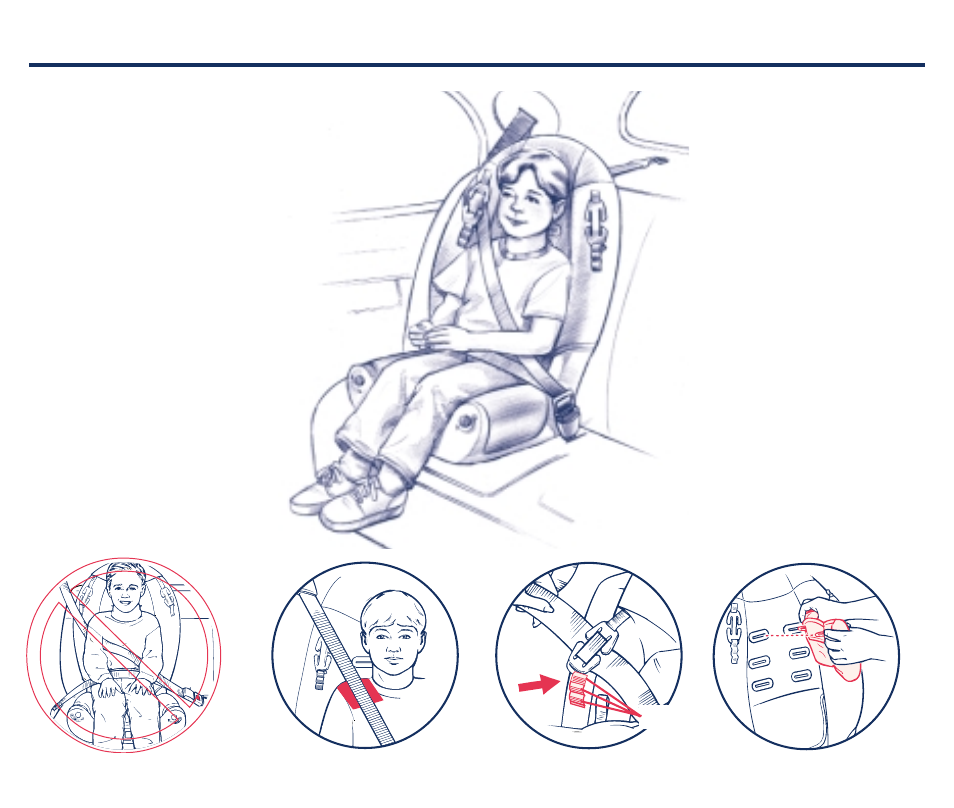 Placing child in car seat, Without harness system | Century PM-1707AB User Manual | Page 13 / 32