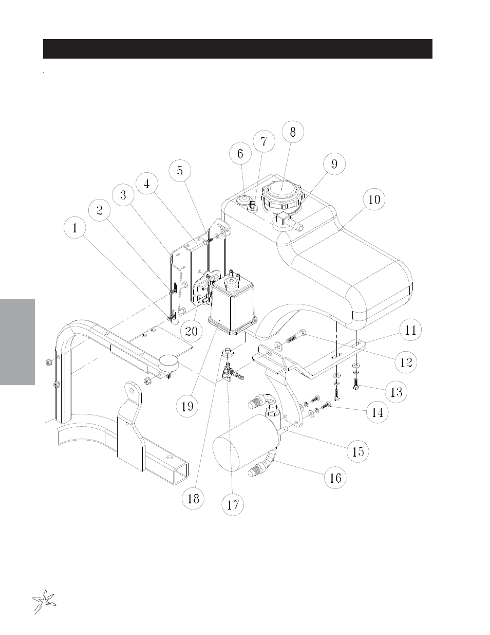 Gas tank drawing | Smithco Super Star 42-000-F (sn 6390 -Current) Parts & Service Manual User Manual | Page 28 / 166