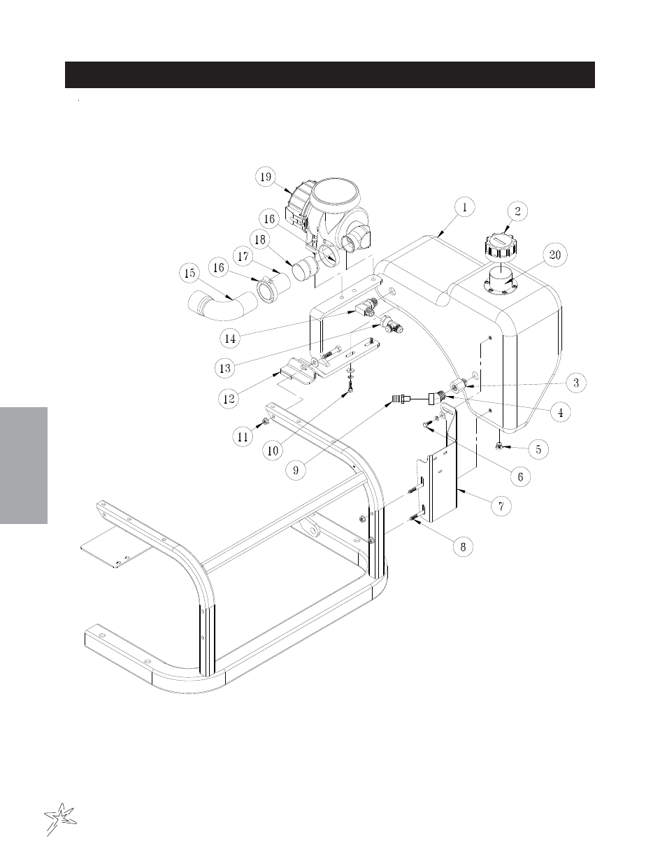 Oil tank drawing | Smithco Super Star 42-000-F (sn 6390 -Current) Parts & Service Manual User Manual | Page 30 / 166