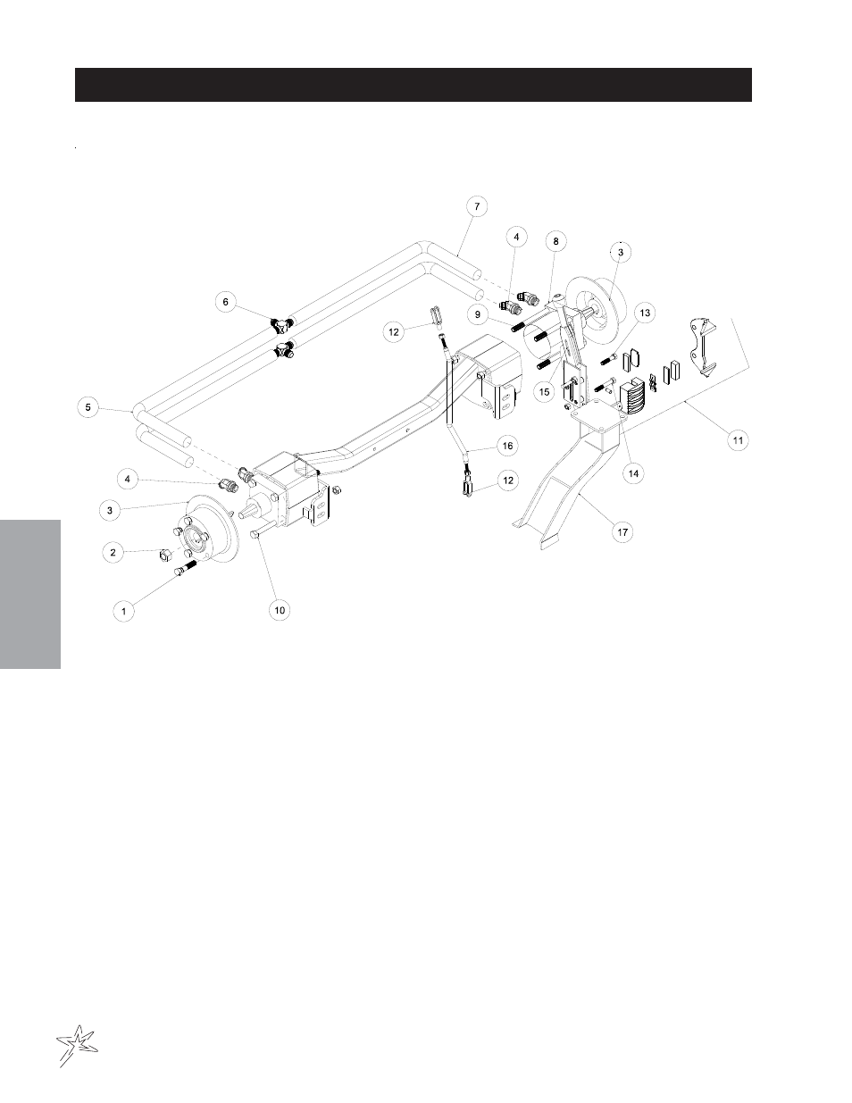 Rear axle drawing | Smithco Super Star 42-000-F (sn 6390 -Current) Parts & Service Manual User Manual | Page 38 / 166