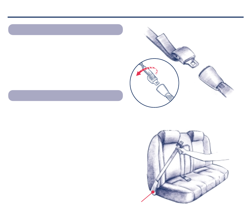 Vehicle seat belts | Century Bravo User Manual | Page 18 / 28