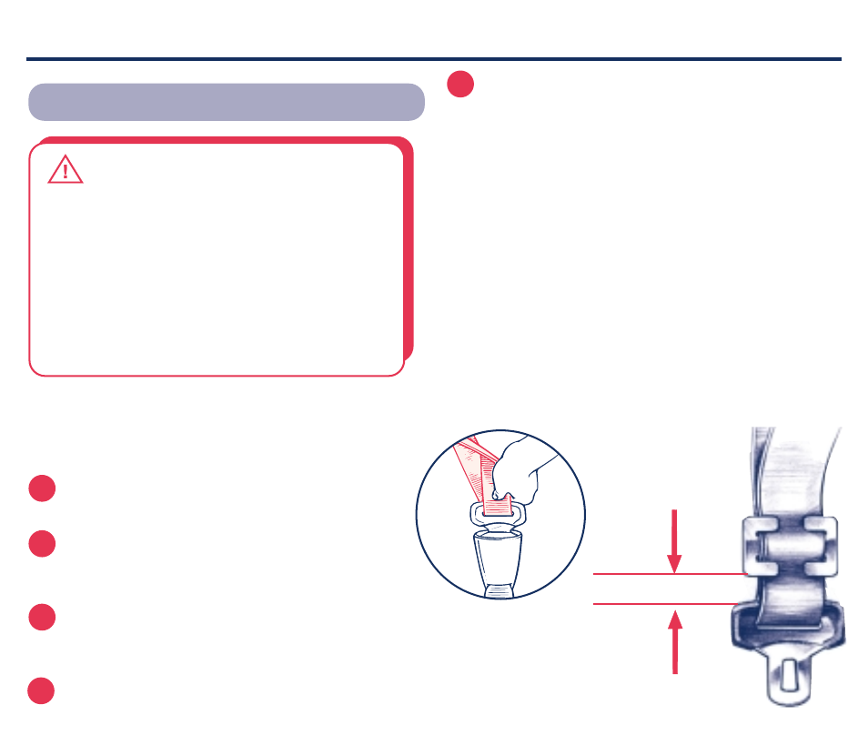 Warning, Vehicle seat belts | Century Bravo User Manual | Page 21 / 28