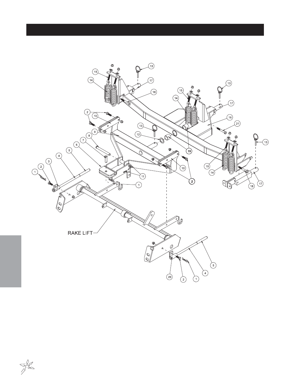 586 green star rbs main frame drawing | Smithco Super Star X-Treme Gas 43-000-x (sn 43001 – 43056) Parts & Service Manual User Manual | Page 106 / 112