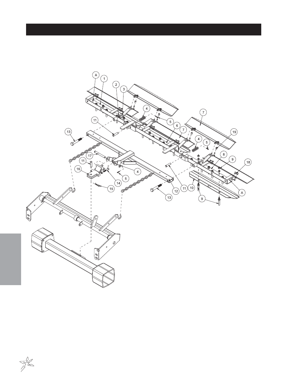 606 rake assembly with lexan blades drawing | Smithco Super Star X-Treme Gas 43-000-x (sn 43001 – 43056) Parts & Service Manual User Manual | Page 86 / 112