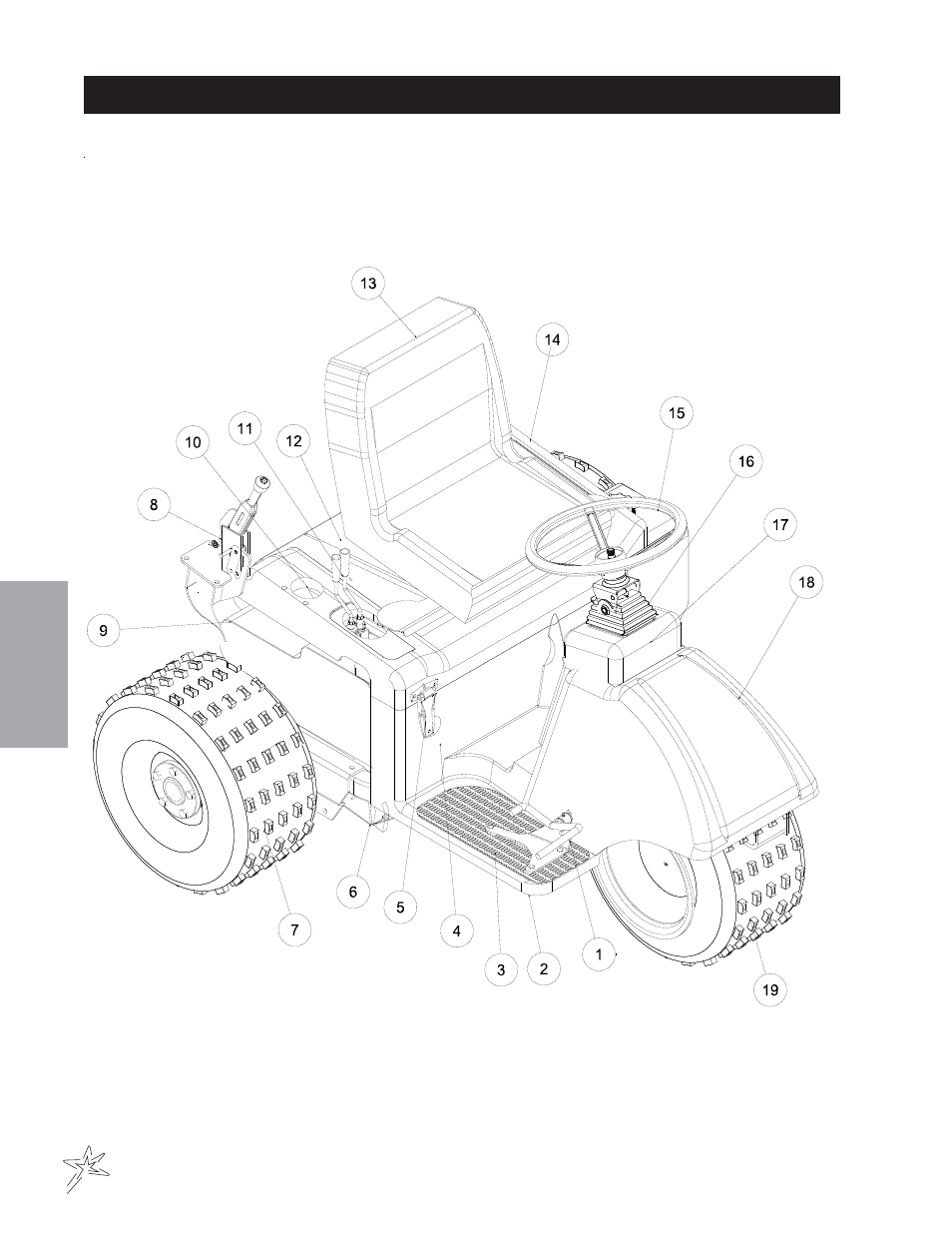 Main frame common drawing | Smithco Super Star X-Treme Gas 43-000-x (sn 43079 – 43174) Parts & Service Manual User Manual | Page 18 / 162