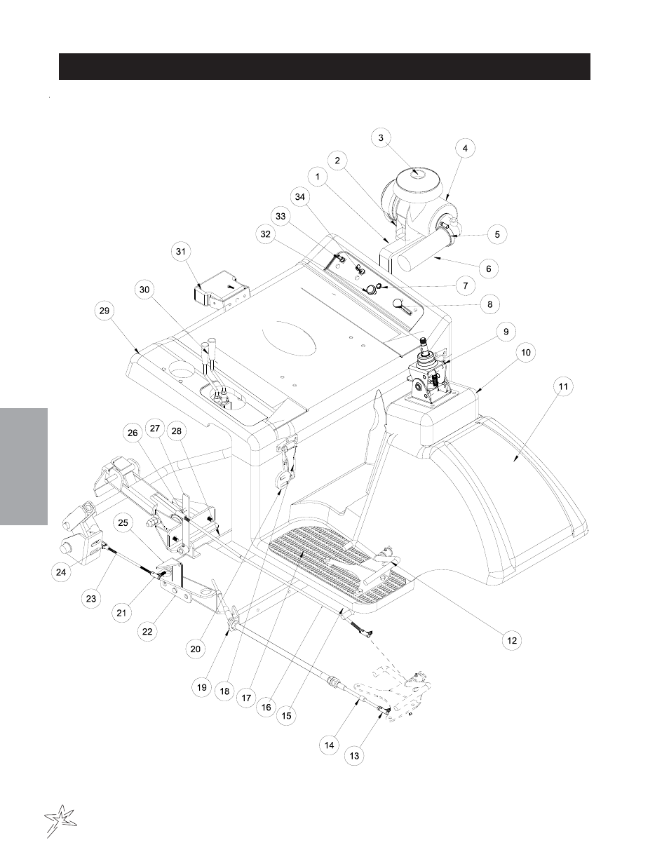 Linkage drawing | Smithco Super Star X-Treme Gas 43-000-x (sn 43079 – 43174) Parts & Service Manual User Manual | Page 22 / 162