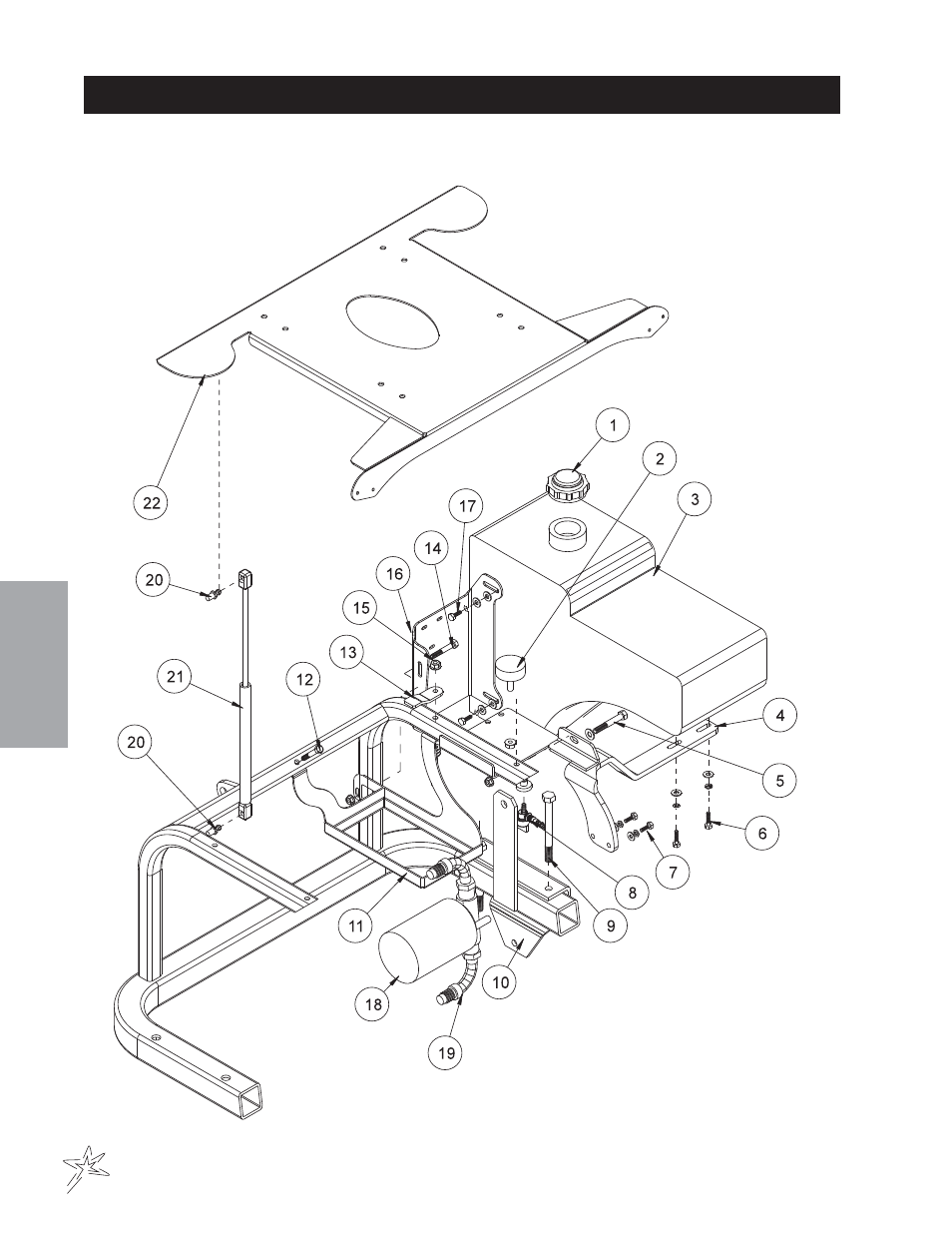 Gas tank drawing | Smithco Super Star X-Treme Gas 43-000-x (sn 43079 – 43174) Parts & Service Manual User Manual | Page 26 / 162