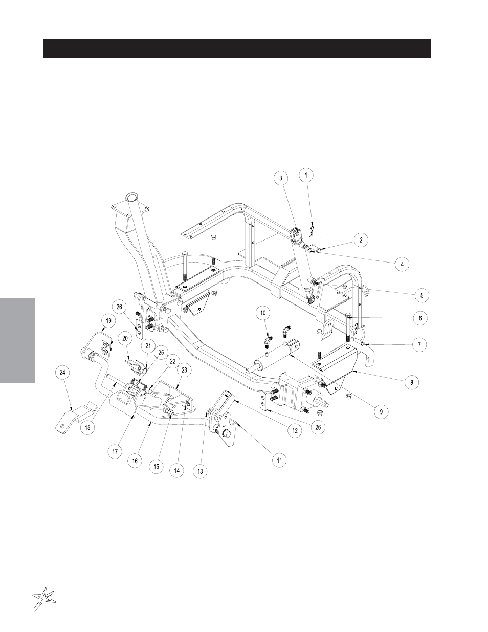 Rake lift drawing | Smithco Super Star X-Treme Gas 43-000-x (sn 43079 – 43174) Parts & Service Manual User Manual | Page 36 / 162