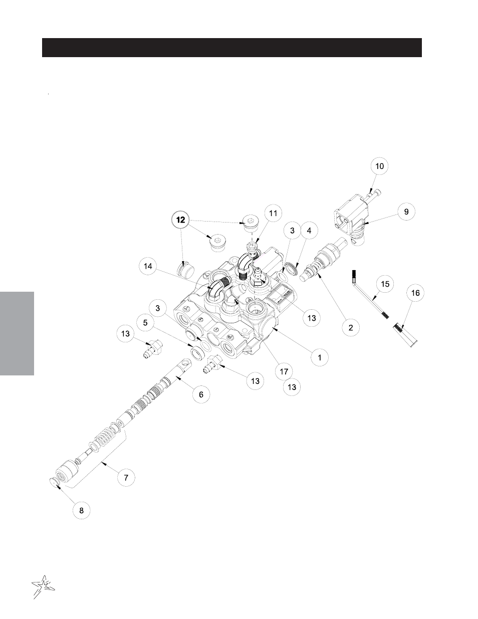 729 2-bank hydraulic valve drawing | Smithco Super Star X-Treme Gas 43-000-x (sn 43079 – 43174) Parts & Service Manual User Manual | Page 38 / 162