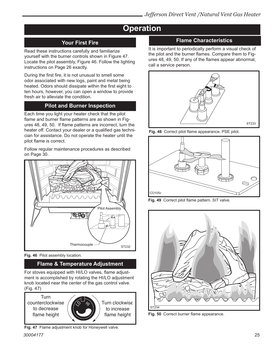 Operation | Century Jefferson User Manual | Page 25 / 40