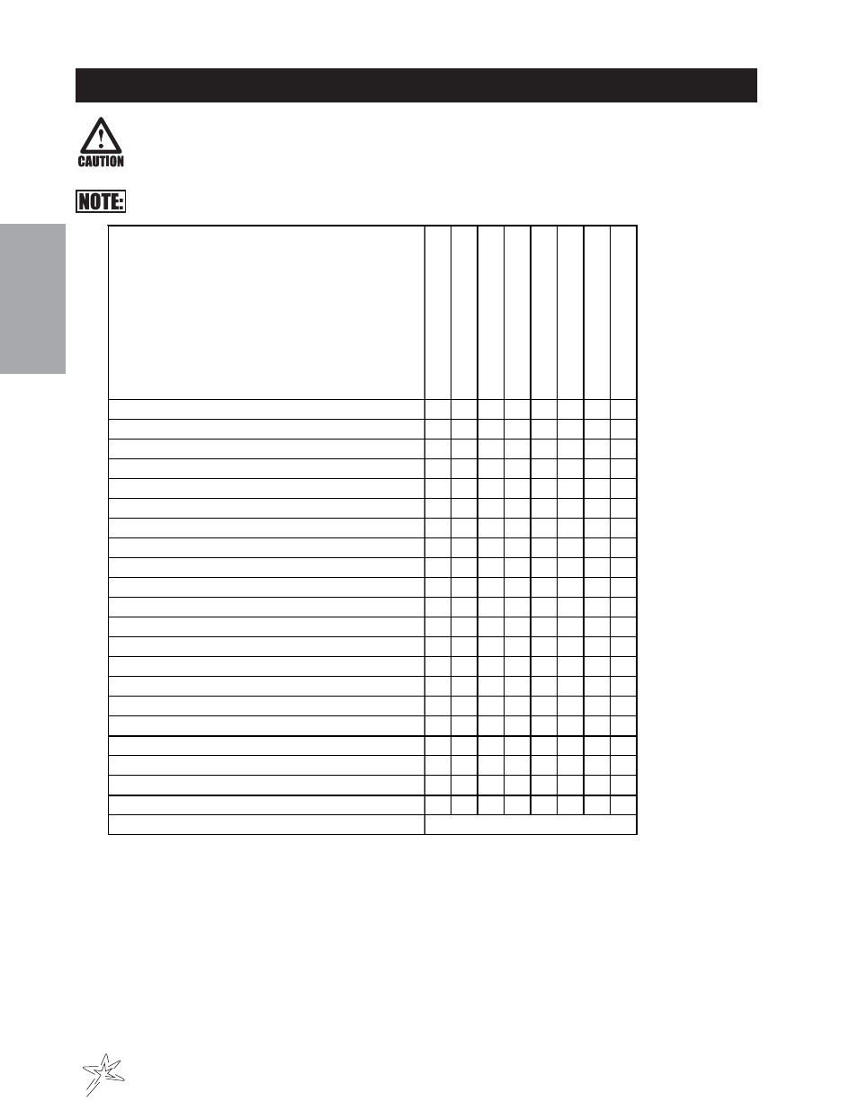 Service chart | Smithco Supreme 35-000 (sn 101978) Parts & Service Manual User Manual | Page 10 / 110