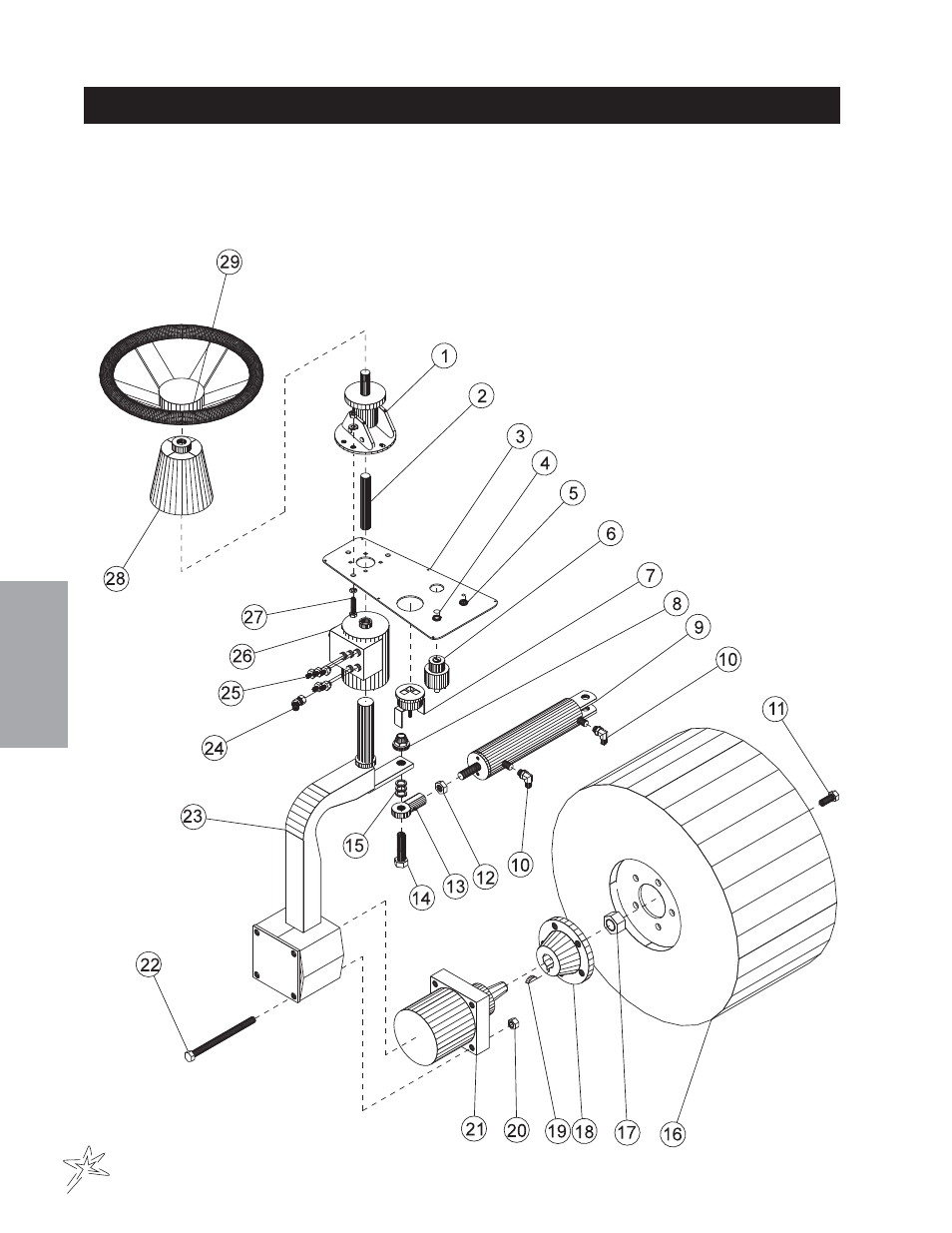 Front fork drawing | Smithco Supreme 35-000 (sn 101978) Parts & Service Manual User Manual | Page 26 / 110