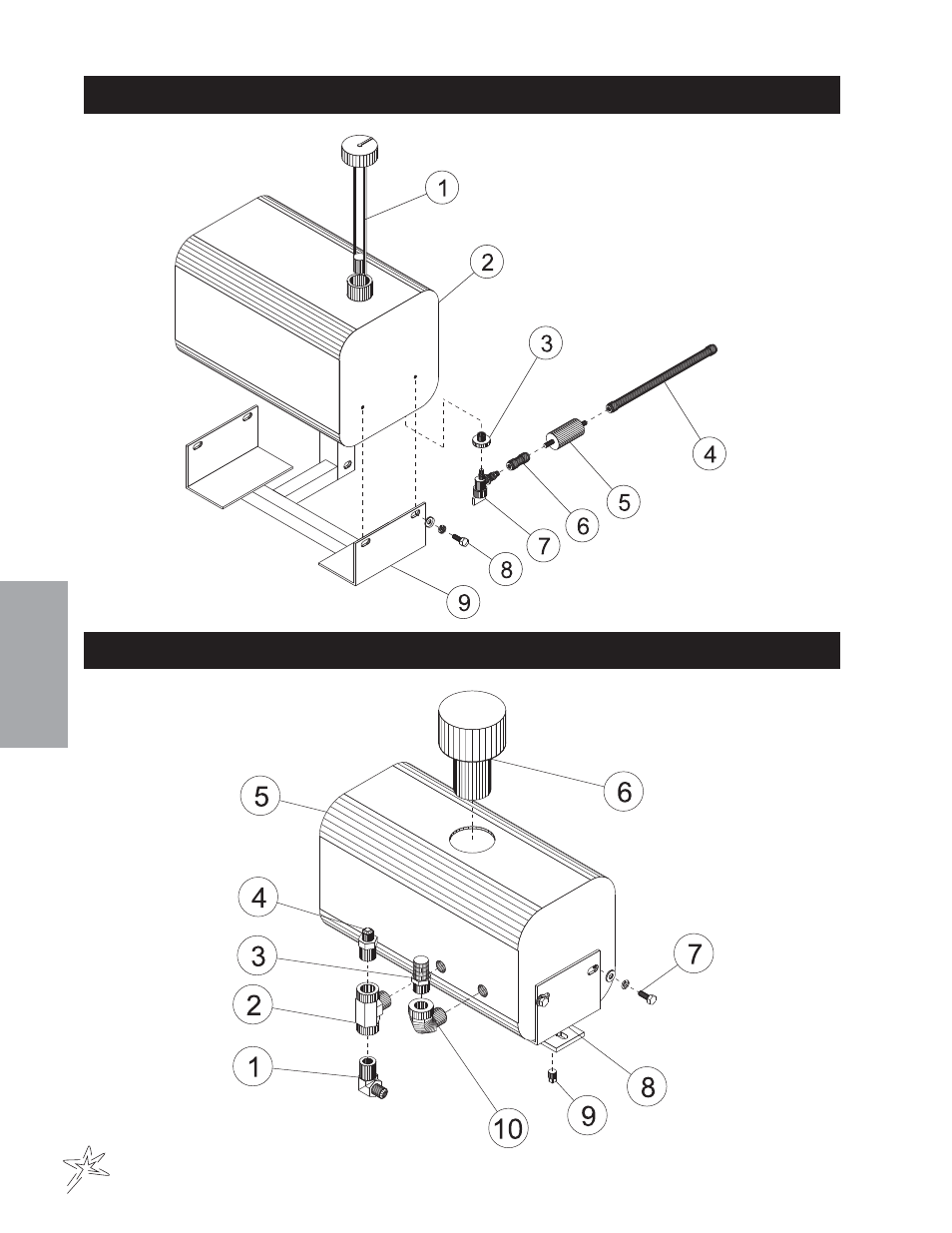 Gas tank drawing, Hydraulic oil tank drawing | Smithco Supreme 35-000 (sn 101978) Parts & Service Manual User Manual | Page 40 / 110