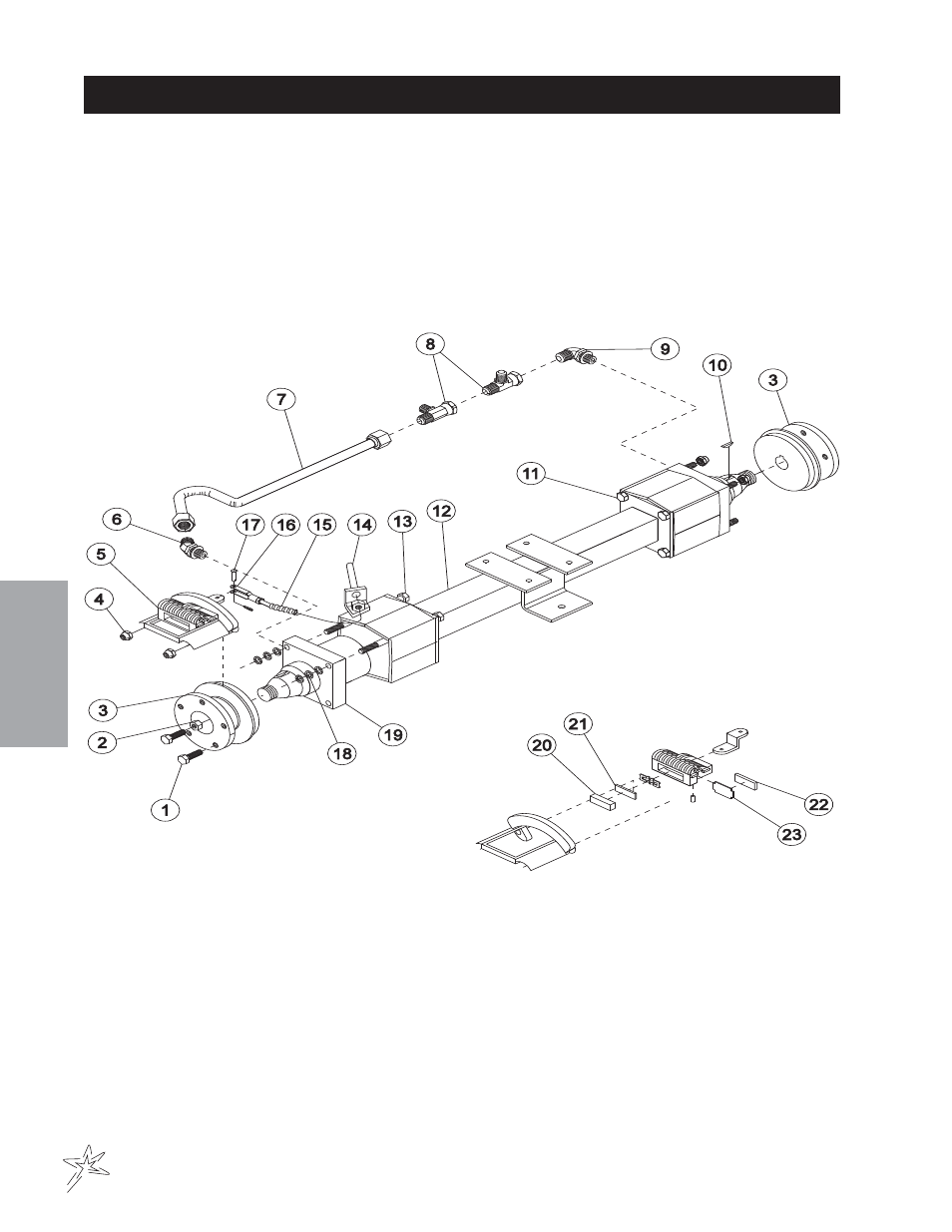 Rear axle drawing | Smithco Supreme 35-000 (sn 101978) Parts & Service Manual User Manual | Page 44 / 110