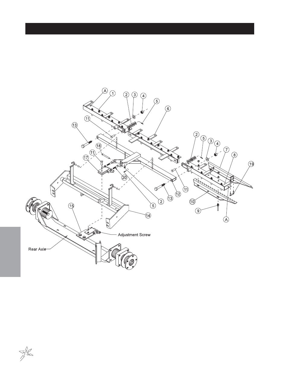 438 rake assembly with finishing blades drawing | Smithco Supreme 35-000 (sn 101978) Parts & Service Manual User Manual | Page 84 / 110