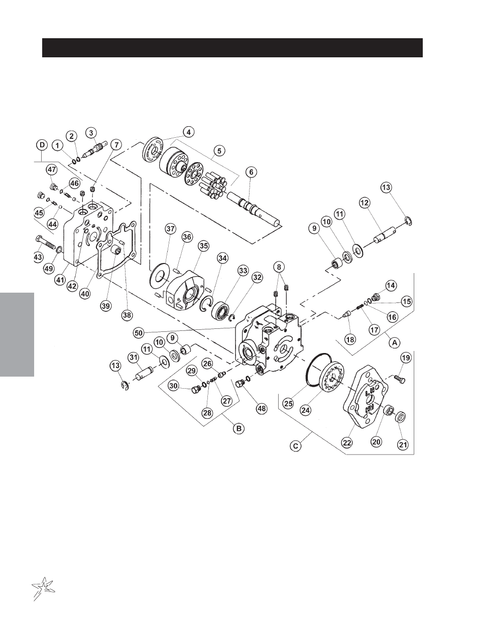 003 hydrostatic pump drawing | Smithco Supreme 35-000-A (sn 101988) Parts & Service Manual User Manual | Page 52 / 114