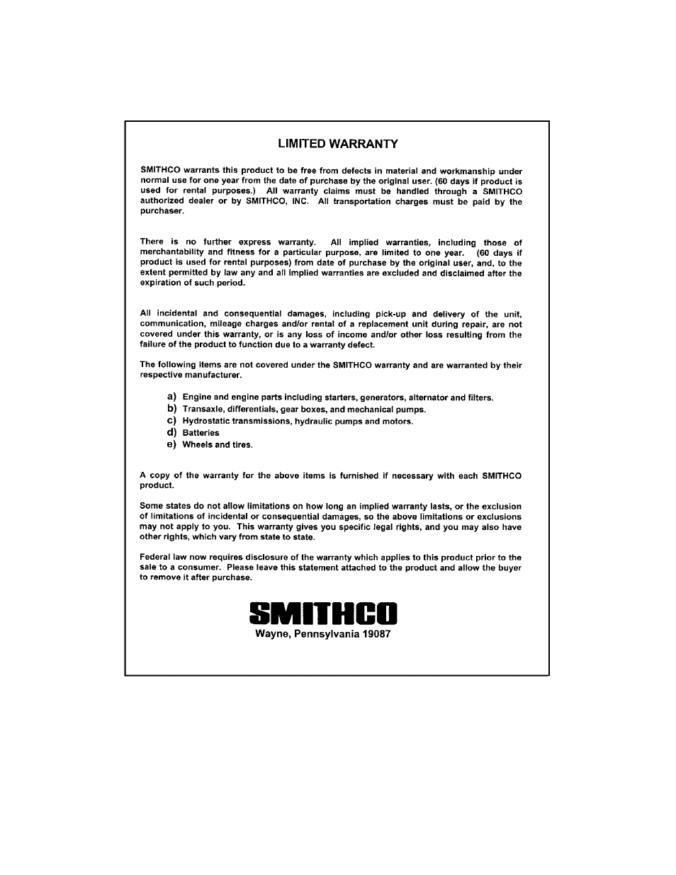 Smithco Mow-N-Go Greensmower Trailer Model 3404 Operator Manual (2005) User Manual | Page 15 / 16