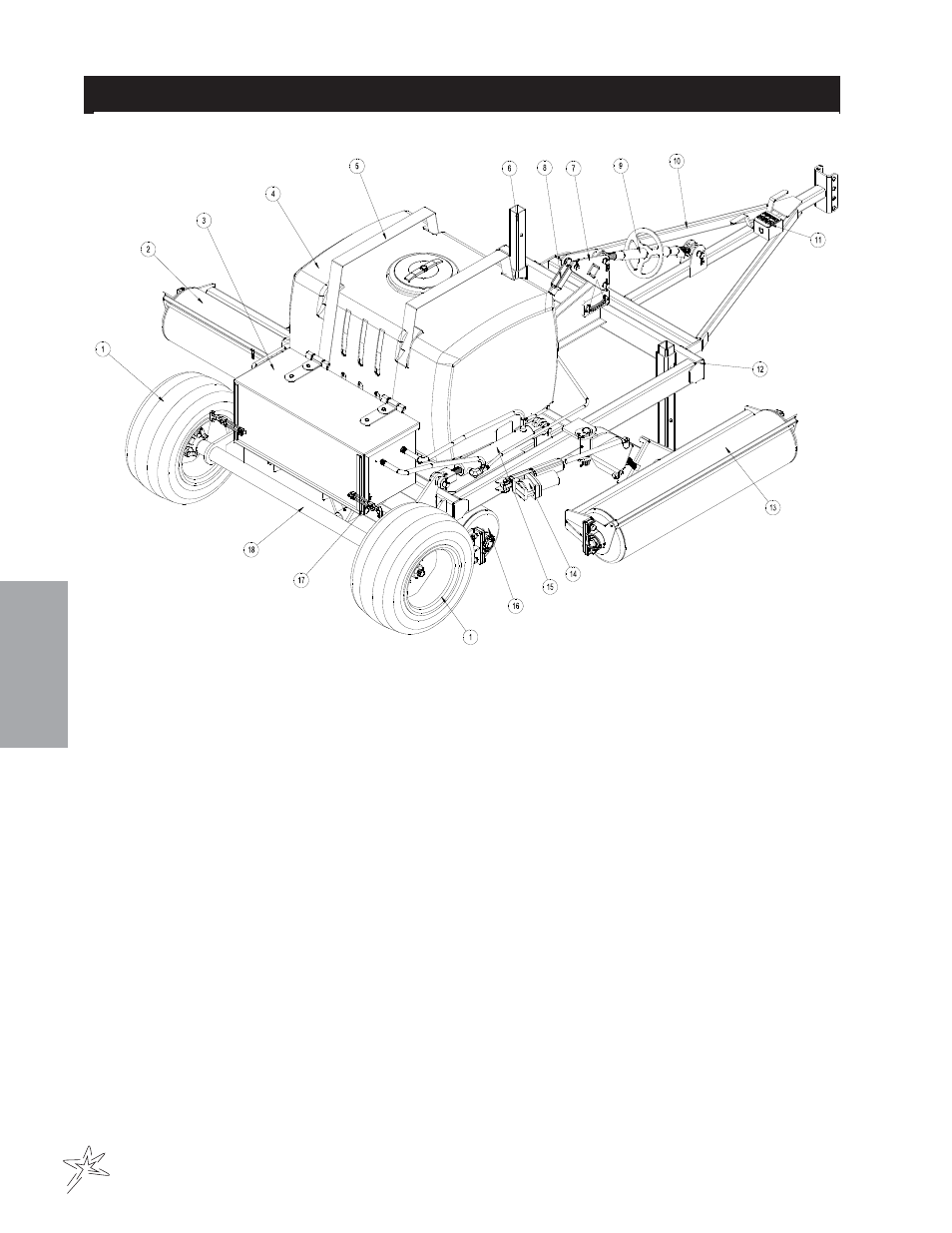 500-a main drawing | Smithco FairWay Roller 12-501-A Parts & Service Manual User Manual | Page 16 / 30