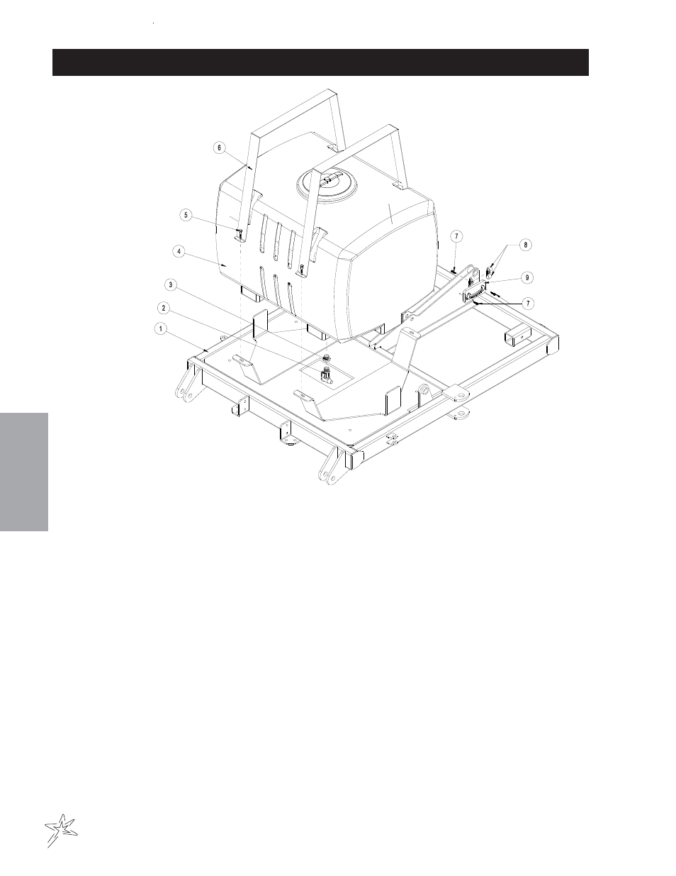 Tank drawing, Parts | Smithco FairWay Roller 12-501-A Parts & Service Manual User Manual | Page 28 / 30