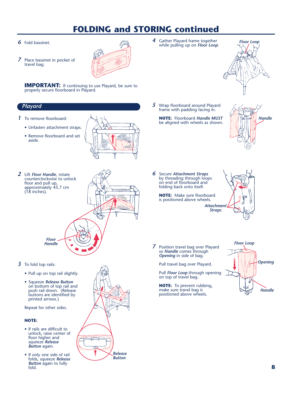 Folding and storing continued | Century PM-1646AA User Manual | Page 9 / 12