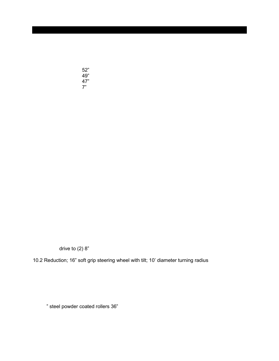 Specifications | Smithco Tournament Roller 7530 Operator Manual User Manual | Page 8 / 33