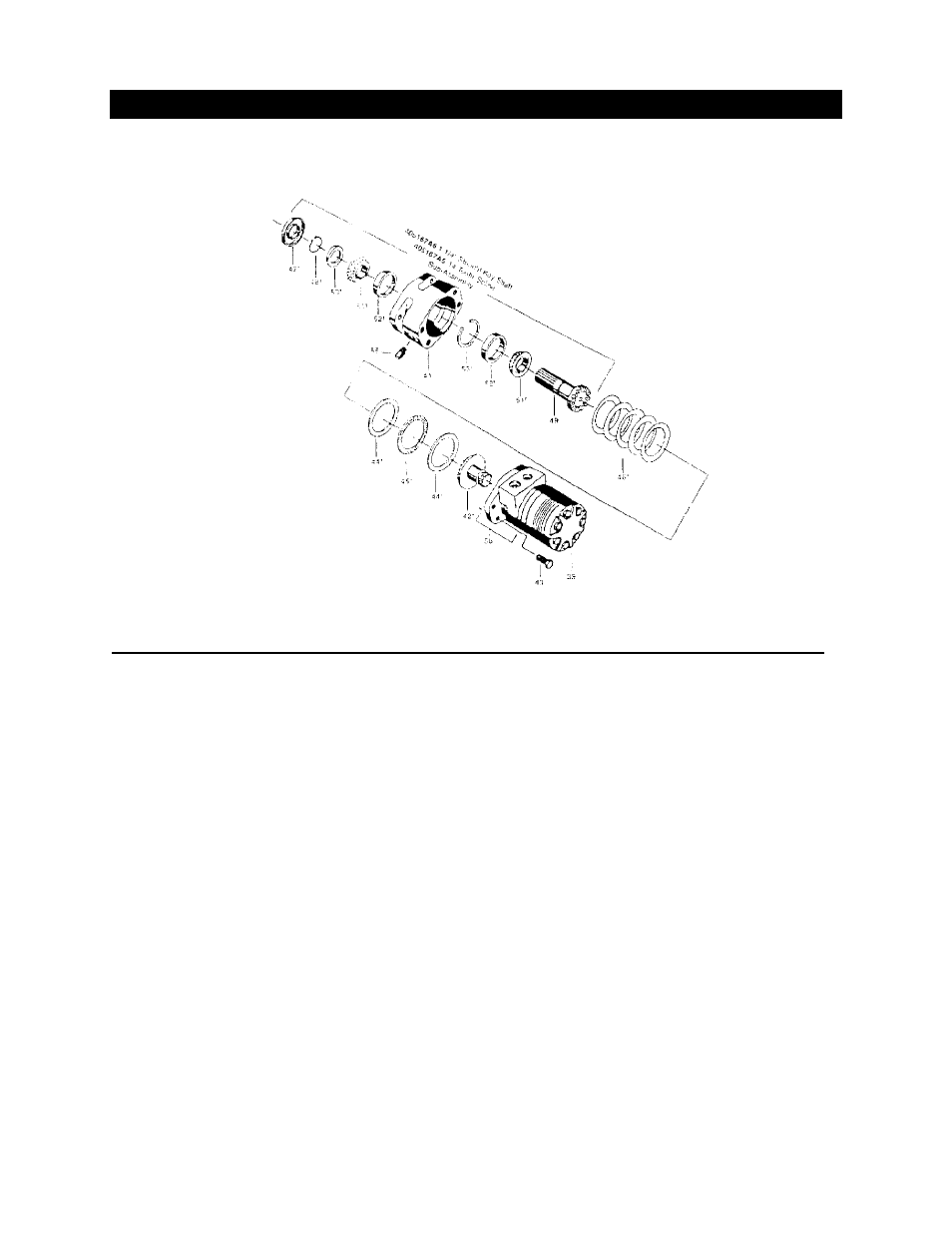 Clutch housing drawing & parts list | Smithco Tournament Express Roller 7504 Parts & Service Manual User Manual | Page 8 / 12