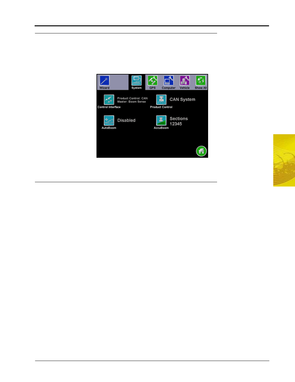 System menu, Control interface | Smithco Envizio Pro Installation & Operation Manual User Manual | Page 103 / 232