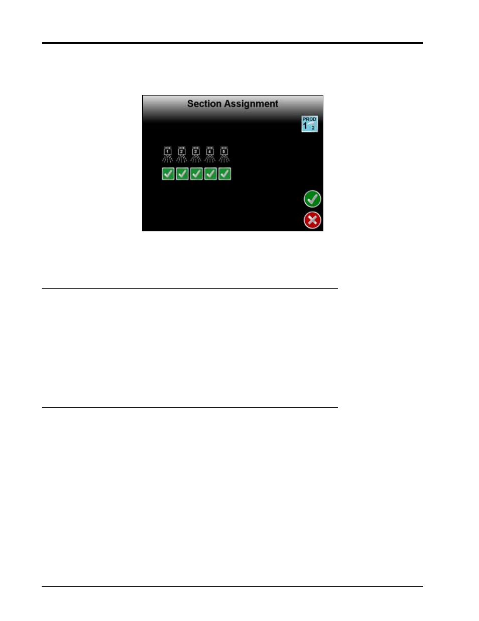 Section assignments, Accuboom, Autoboom | Smithco Envizio Pro Installation & Operation Manual User Manual | Page 124 / 232