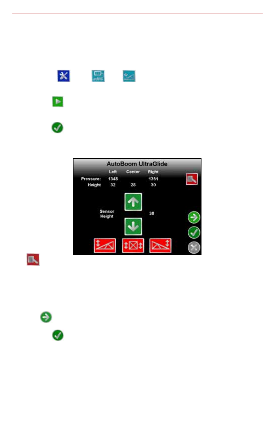 Autoboom, Enabling autoboom while staring a job | Smithco Envizio Pro Quick Reference Guide User Manual | Page 15 / 18